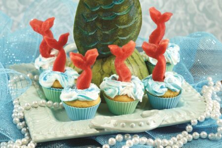 Mermaid Cupcakes - a fun how-to with tips + recommended dairy-free frosting and cupcake recipes