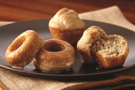 Mini Baked Donuts with Vanilla, Maple or Mocha Glaze - Easy Dairy-Free Recipe with Options!