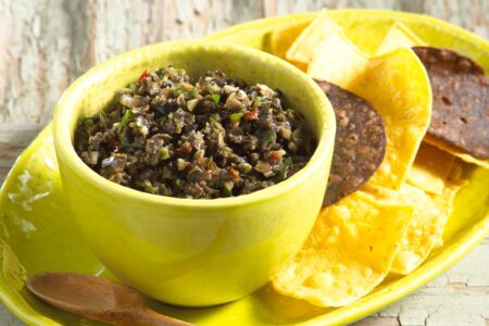 Southwestern Chili Tapenade with Olives Recipe - great dairy-free, gluten-free, vegan appetizer!