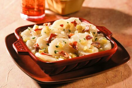 Authentic German Potato Salad Recipe (served warm or cold)