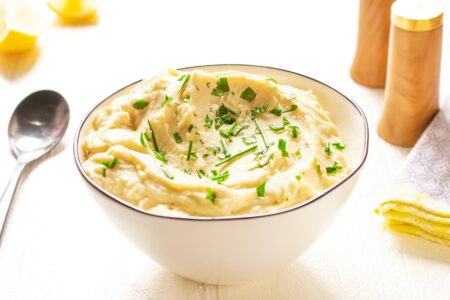 Hummus Mashed Potatoes Recipe - Healthy, Dairy-Free, Gluten-Free, Allergy-Friendly, Vegan, Plant-Based Side for the Holidays or Any Day