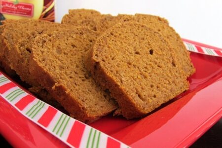 Gluten-Free Pumpkin Nog Bread (Also Vegan and Top 8-Free)