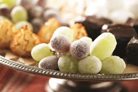 Frosted Grapes are Easy Edible Décor - dairy-free, gluten-free, soy-free, nut-free recipe