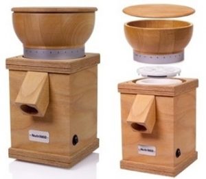 Komo Grain Mill (formerly a Nutrimill Harvest Grain Mill) - Interchangeable Inserts help prevent cross-contamination with wheat and gluten-free grains