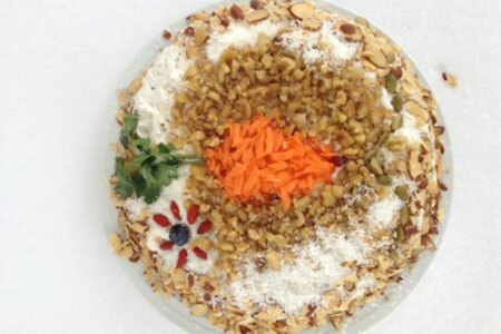 Gluten-Free Carrot Cake with Dairy-Free Cream Cheese Frosting