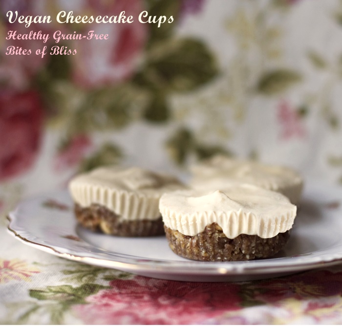 Vegan Cheesecake Cups Recipe - an unbelievable decadent yet healthy  treat that is 100% dairy-free, gluten-free & grain-free! Optionally paleo, too.