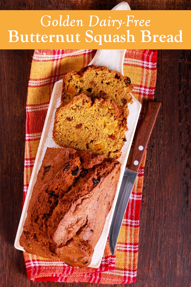 Golden Dairy-Free Butternut Squash Bread with Warm Ginger