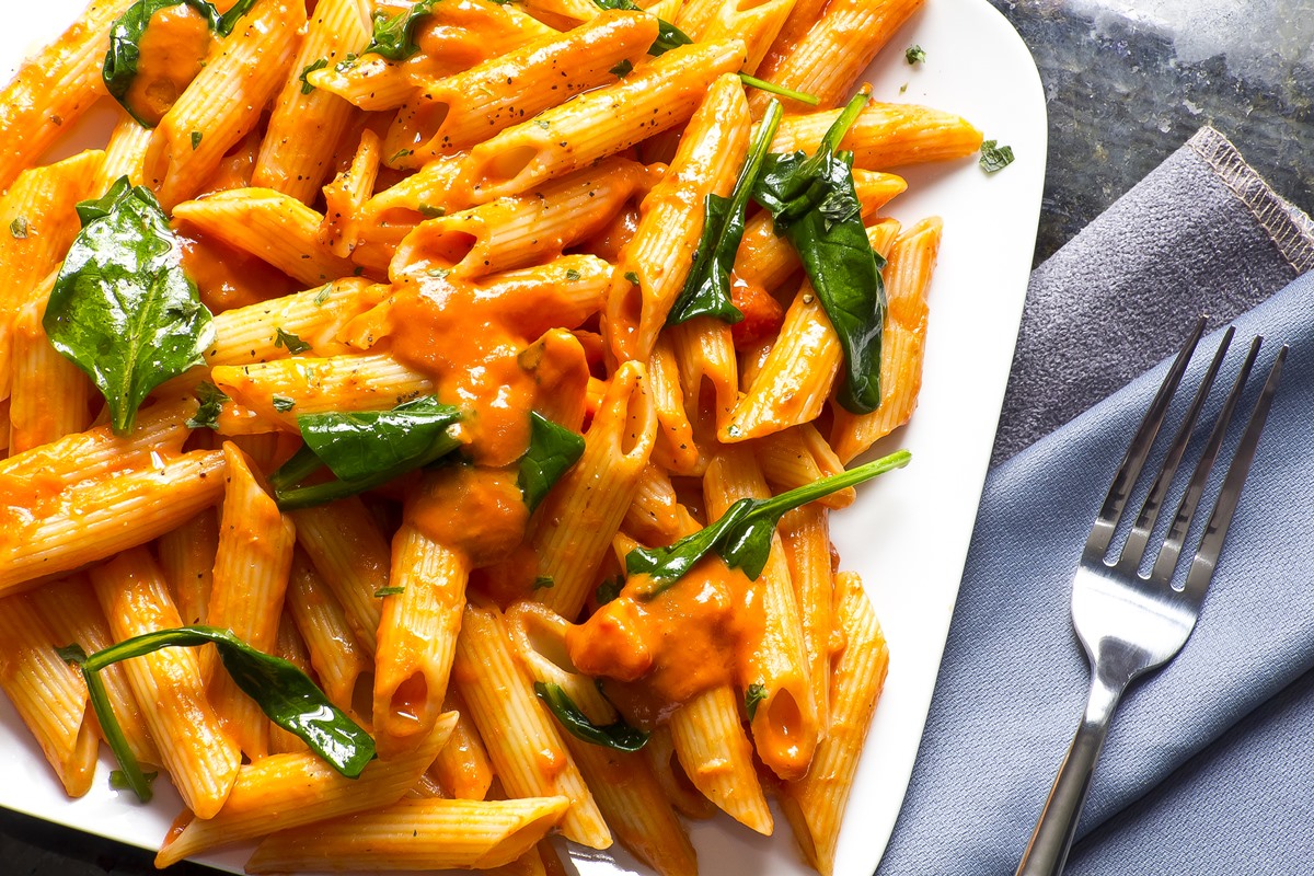 Light Plant-Based Vodka Sauce Recipe - Healthy, Dairy-Free, Gluten-Free, Nut-Free, Soy-Free, and made with Fresh, Flavorful Tomatoes