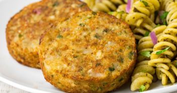 Dr. Praeger's Veggie Cakes Reviews and Info - Dairy-Free, Gluten-Free, Soy-Free, Kosher Pareve. Pictured: Brussels Sprouts Cakes