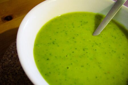 Asparagus, Leek, and Parsley Soup Recipe - naturally dairy-free, gluten-free, allergy-friendly, and plant-based.