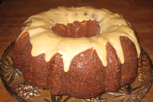 Coconut-Spiked Caramel Pineapple Cake