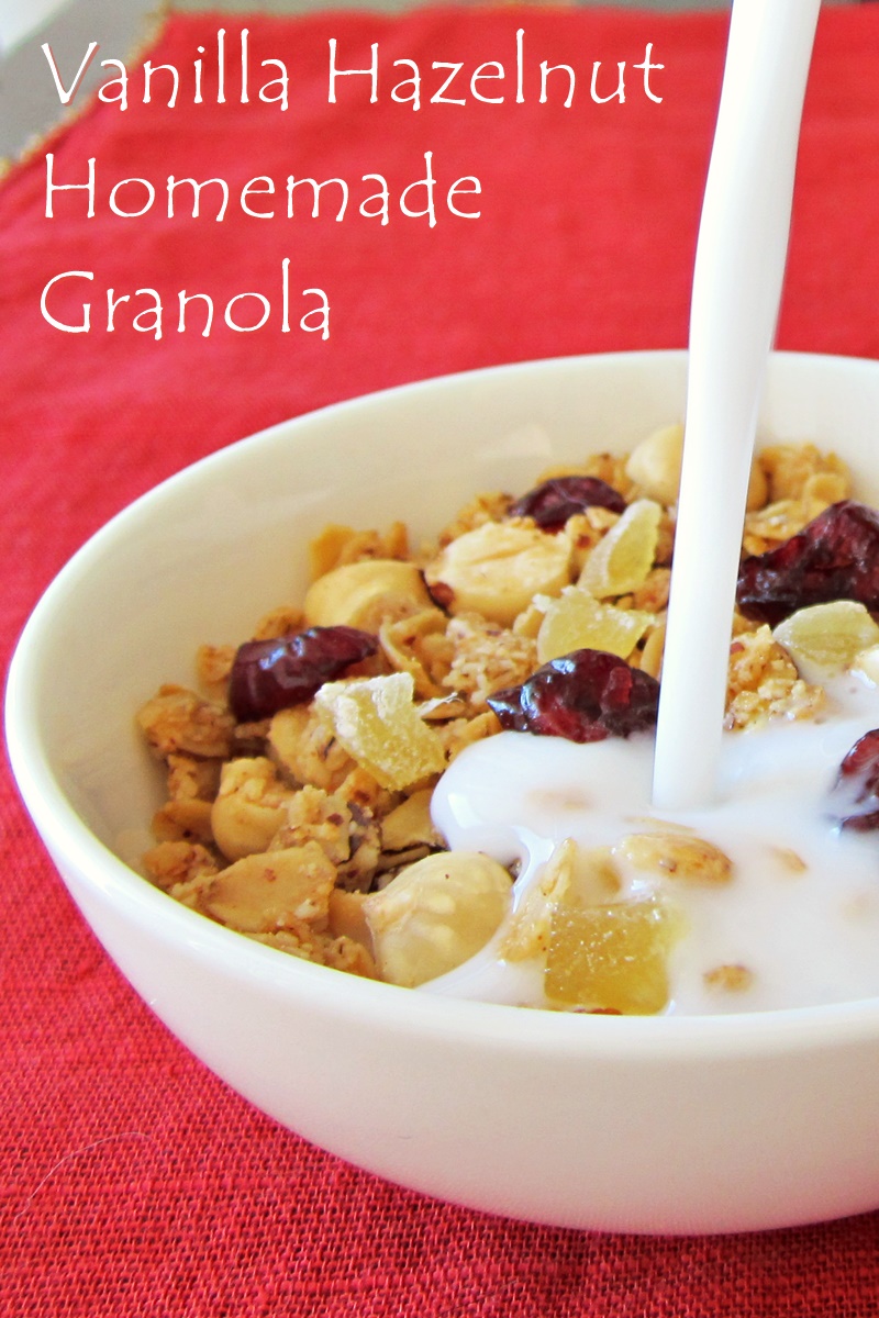 Very Vanilla Hazelnut Granola Recipe (Dairy-Free, Gluten-Free, Vegan)