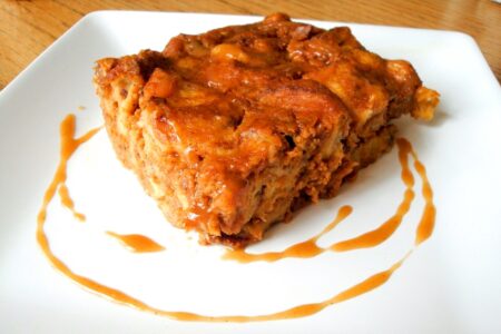 Dairy-Free Pumpkin Bread Pudding Recipe - moist, delicious, and butterless! Gluten-free and nut-free options.