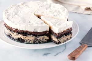 Dairy-Free Mud Pie Recipe - Frozen Layered Coffee and Chocolate Frozen Dessert. Vegan-friendly with gluten-free and allergy-friendly options.