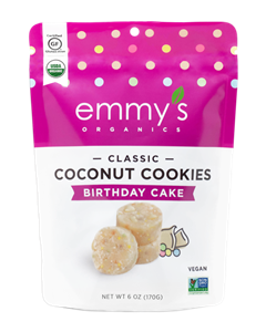 Emmy's Organic Cookies Reviews and Info - Raw, Gluten-Free, Vegan Macaroons in Several Flavors - including dairy-free chocolate covered!