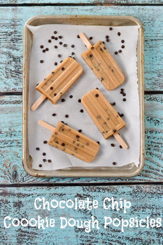 Chocolate Chip Cookie Dough Popsicles (dairy-free, gluten-free, soy-free, vegan, naturally sweetened and amazing!)
