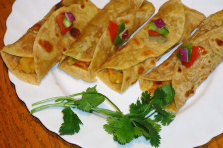 Mixed Vegetable Wrap with Coconut Milk Feature