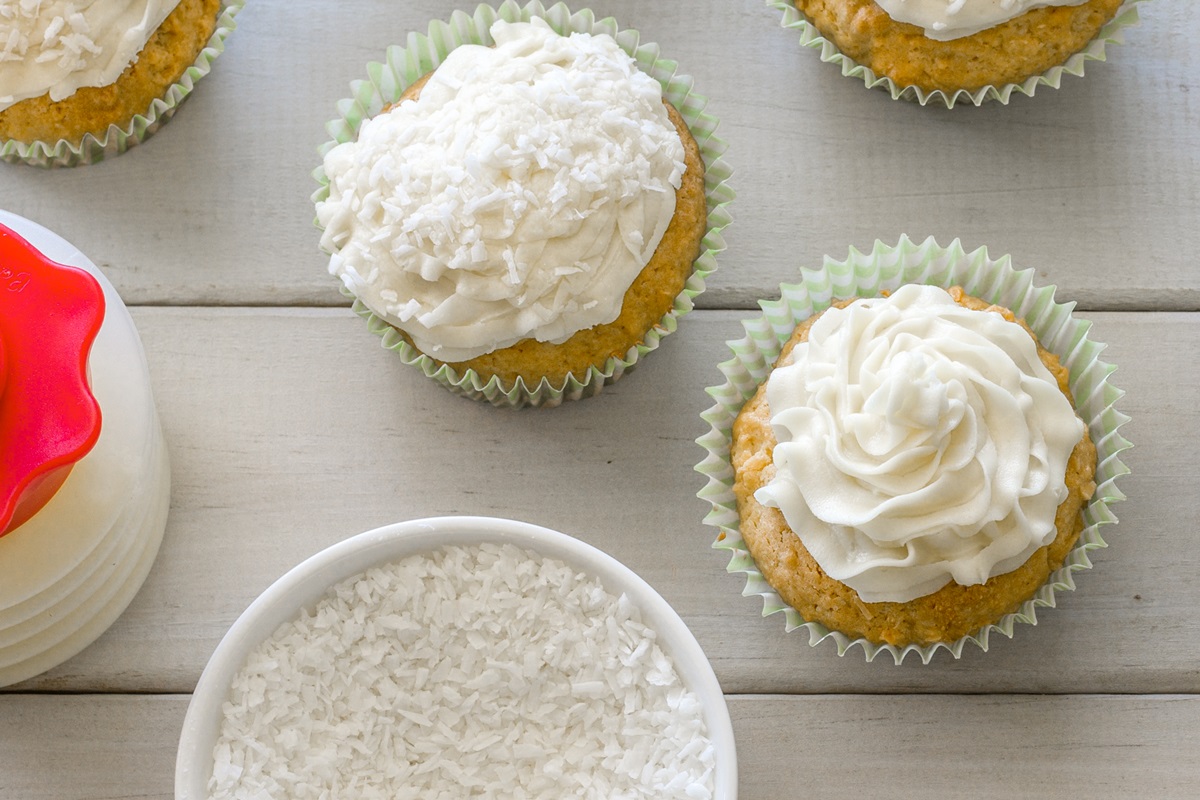 Dreamy Vegan and Dairy-Free Coconut Cupcakes with Coconut Oil Frosting Recipe (also tree nut-free and soy-free)
