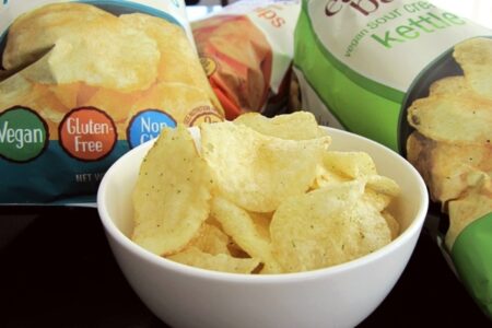 Earth Balance Kettle Chips - Vegan Sour Cream and Onion