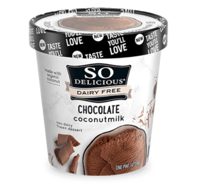 So Delicious Coconut Milk Ice Cream Reviews and Info - Dairy-Free, Gluten-Free, Soy-Free, Vegan. Pictured: Chocolate