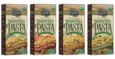 Lundberg Brown Rice Pasta and Sauce Mixes - Gluten-Free, Dairy-Free, Vegan, Certified Organic, Non-GMO Verified