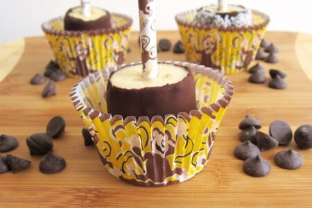 Frozen Chocolate Monkey Pops - So easy, fun, tasty and healthy! (dairy-free, gluten-free, vegan)