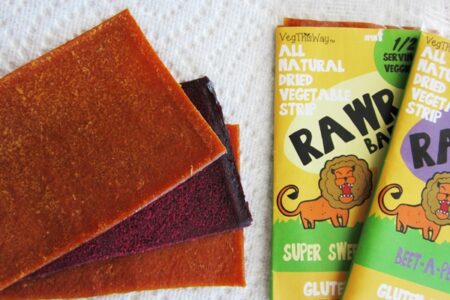 Rawr Bars: Dried Vegetable and Fruit Strips - Super Sweet Potato and Beet-A-Peel