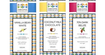 Charm School Chocolate Bars: Vegan Vanilla Bean White, Coconut Milk Chocolate, and 70% Belize Dark - all #dairyfree and soyfree