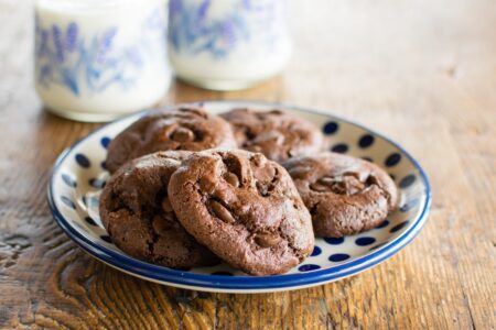 Vegan Gluten-Free Double Chocolate Chunk Cookies Recipe - deliciously free of top allergens!