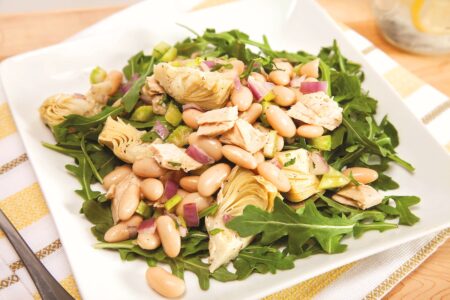 White Bean and Artichoke Tuna Salad Recipe - dairy-free, gluten-free, easy!