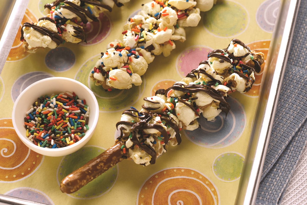 Sweet N Salty Popcorn Pretzel Sticks Recipe - fun with kids, dairy-free and food allergy-friendly!