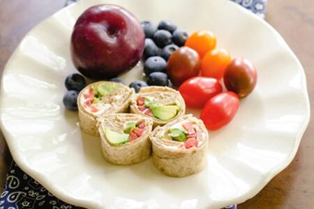 Healthy Hummus Pinwheels - a versatile dairy-free appetizer, afternoon snack, or lunch box addition (options: vegan, paleo, gluten-free, allergy-friendly)