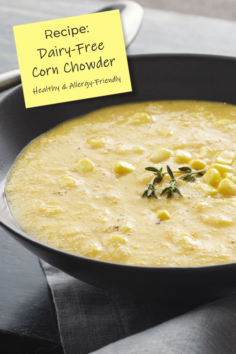 Dairy-Free Corn Chowder Recipe - healthy, clean, plant-based, and naturally gluten-free, and allergy-friendly