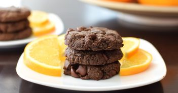 Double Chocolate Orange Cookies Recipe with Fair Trade, Organic, Dairy-Free Chocolate (vegan, gluten-free)