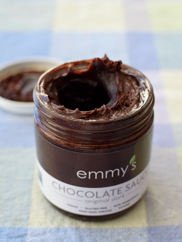 Emmy's Chocolate Sauce - Original Dark - Raw, Dairy-Free, Gluten-Free, Vegan,