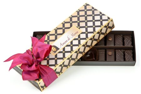 Best Dairy-Free Chocolate Gifts - Amore di Mona Connoisseur Collection Dark Chocolate and Caramela Gift Box