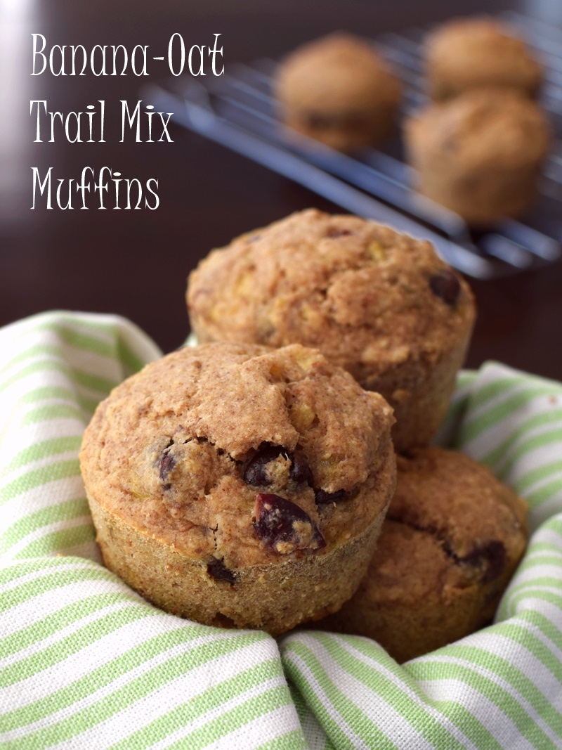 Banana-Oat Trail Mix Muffins - Easy, Wholesome Recipe (Naturally Gluten-free, Dairy-Free, and Vegan)