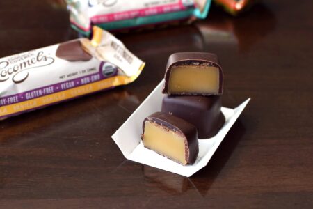 Chocolate-Covered Cocomels Coconut Milk Caramels - Dairy-free, gluten-free, and vegan chewy caramels with a semi-sweet chocolate robe (Sea Salt, Vanilla and Espresso Flavors)