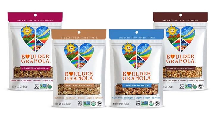 Boulder Granola - 4 Organic Flavors - All Low Sugar, Dairy-Free, Vegan, and Gluten-Free