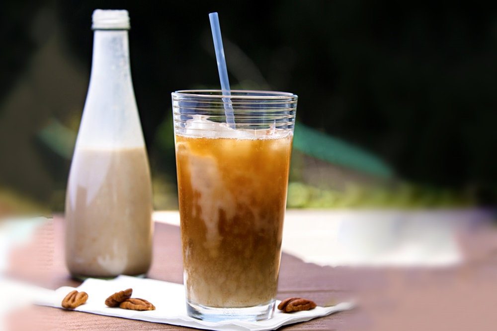 Butter Pecan Dairy-Free Iced Coffee - an amazing, fast, easy, rich, energizing delight that's naturally vegan, gluten-free & soy-free!