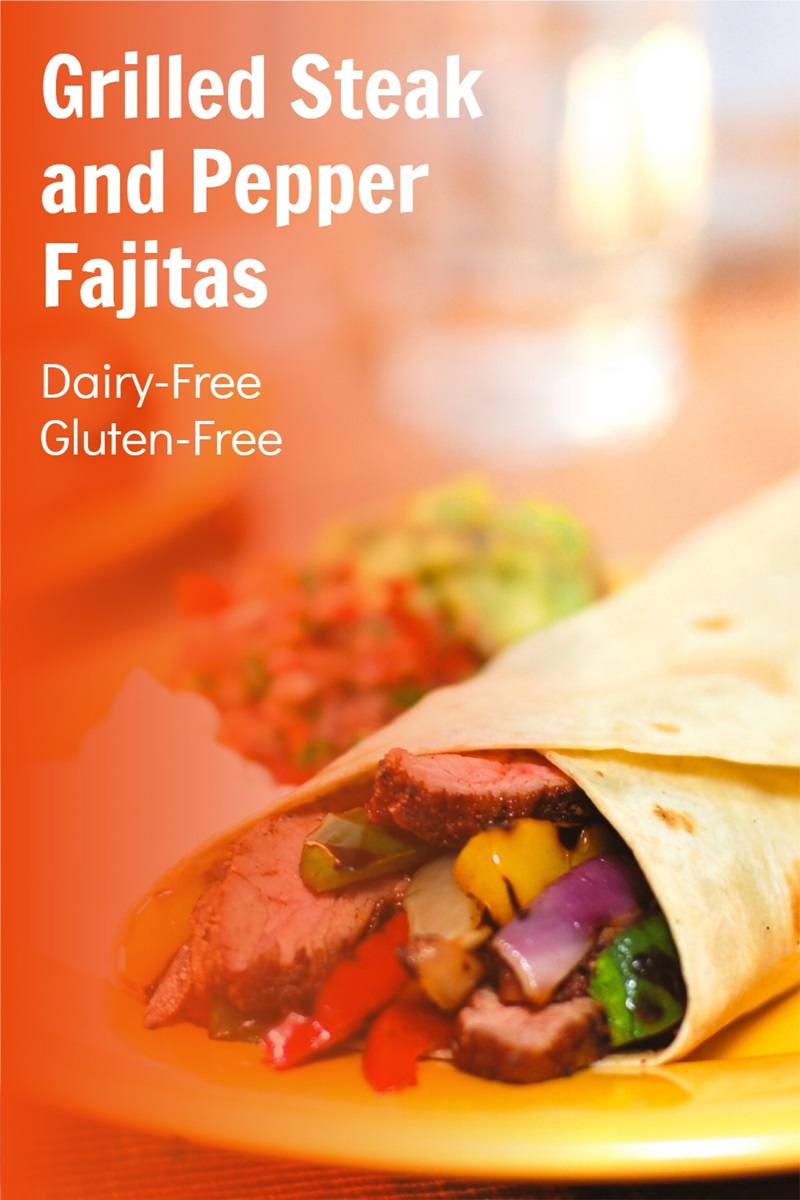 Grilled Steak & Pepper Fajitas Recipe (Dairy-Free & Gluten-Free)