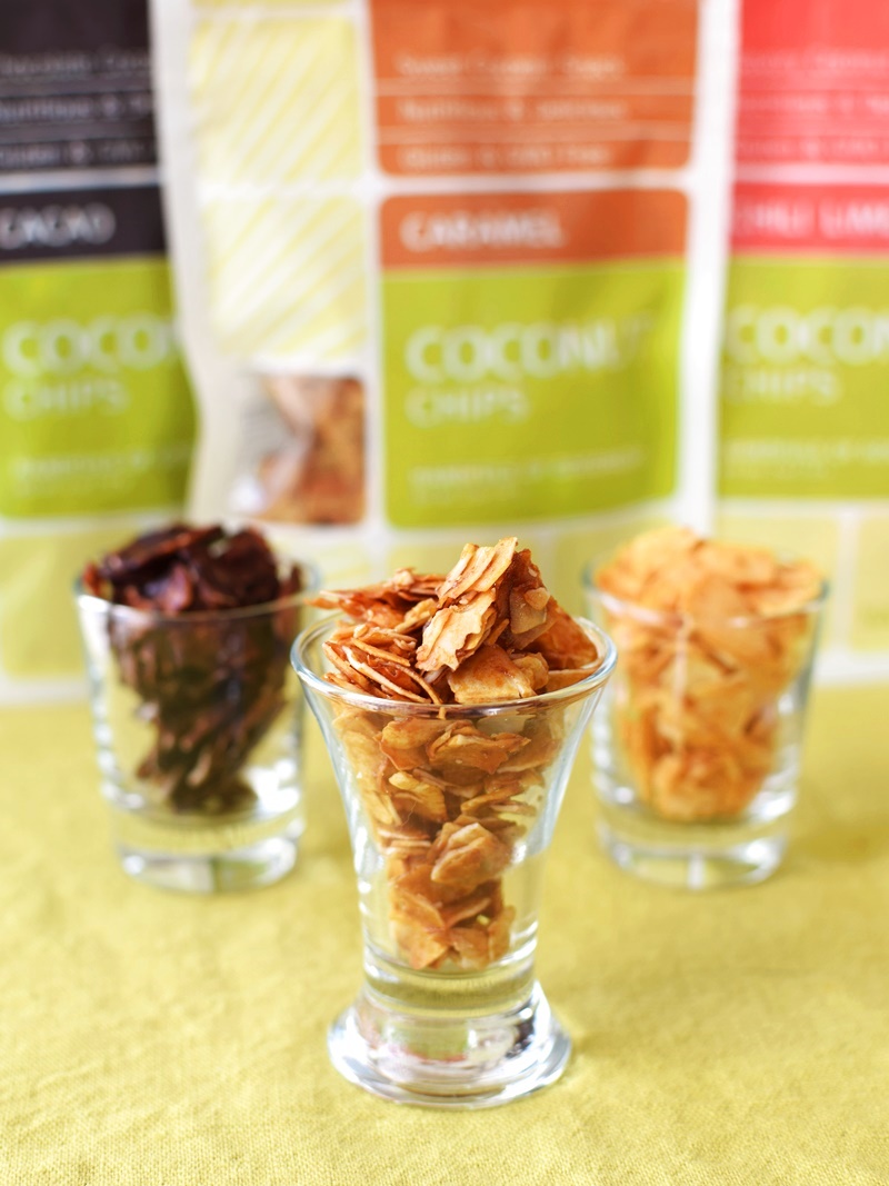 Navitas Naturals Coconut Chips - Three dairy-free flavors (Caramel, Cacao, Chili Lime) - all vegan, gluten-free, indulgent and wholesome!