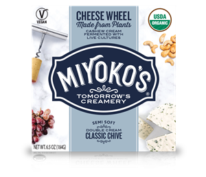 Miyoko's Vegan Cheese Wheels Reviews and Info - several varieties of dairy-free, cultured, organic, paleo cheese alternatives in double cream semi-soft and aged semi-firm