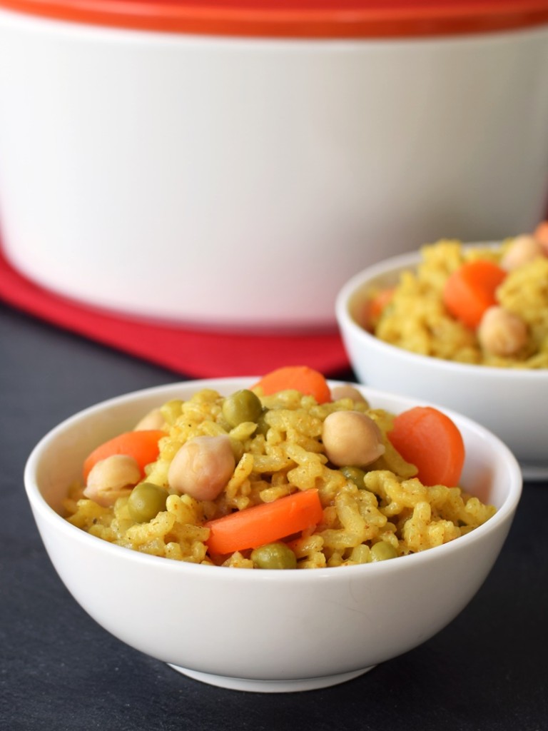 Vegan Baked Curry Risotto (One Pot, No Stir, Pantry Recipe!)