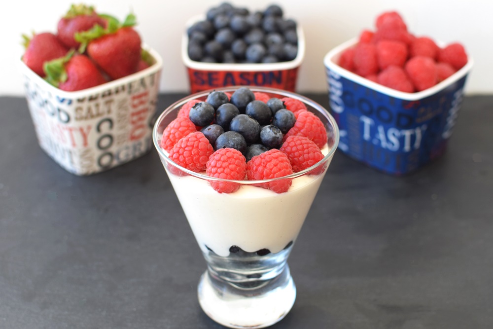 Healthy Yogurt Mousse: my go-to treat! So rich, so creamy, so perfectly sweet, yet low sugar and completely dairy-free, gluten-free, soy-free and vegan!
