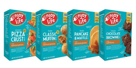 Enjoy Life Gluten-Free Baking Mixes - Muffin, Brownie, Pancake + Waffle, Pizza Crust (all Rich in Protein and Heat-Safe Probiotics)