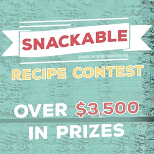 The Snackable Recipe Contest with Over $3500 in Cash Prizes! Show us your Sweet, Savory & Sippable Dairy-Free Recipes!