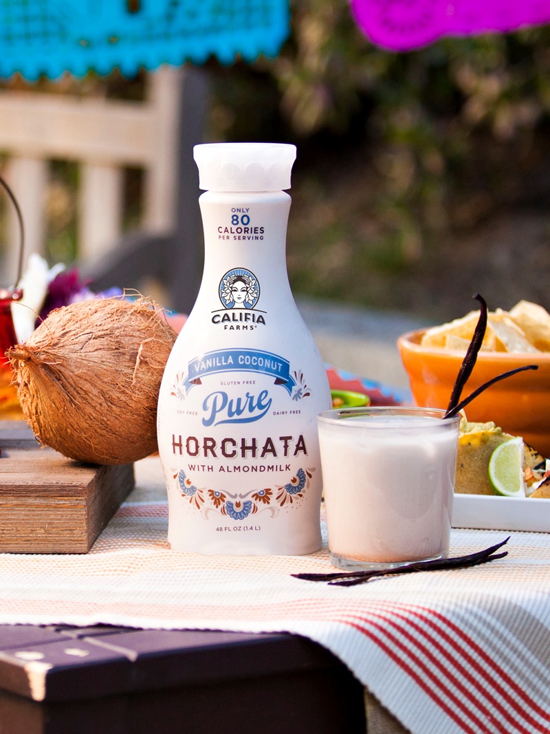 Califia Farms Horchata with Almond Milk in Classic Cinnamon and Vanilla Coconut flavors, is now available year round! Vegan, dairy-free, soy-free & gluten-free.