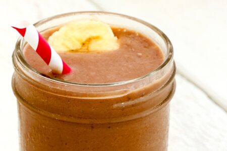 Tastes Like Melted Chocolate Ice Cream Protein Smoothie - Dairy-free, Plant-Based, Vegan, and Nutritious!
