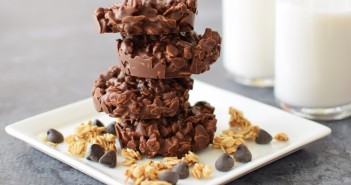 Chocolate Granola Clusters Recipe! These addictive, 3-ingredient treats are almost too easy! Dairy-free, gluten-free, vegan and top allergen-free if you wish.
